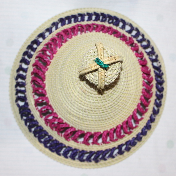 Basotho Hat / Mokorotlo Red Purple - Image 2