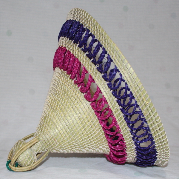 Basotho Hat / Mokorotlo Red Purple