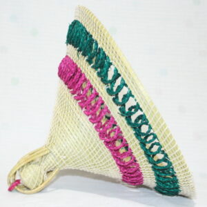 Alternative view of Basotho Hat / Mokorotlo Red Green