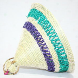 Alternative view of Basotho Hat / Mokorotlo Purple Green