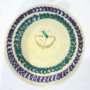 Alternative view of Basotho Hat / Mokorotlo Green Purple